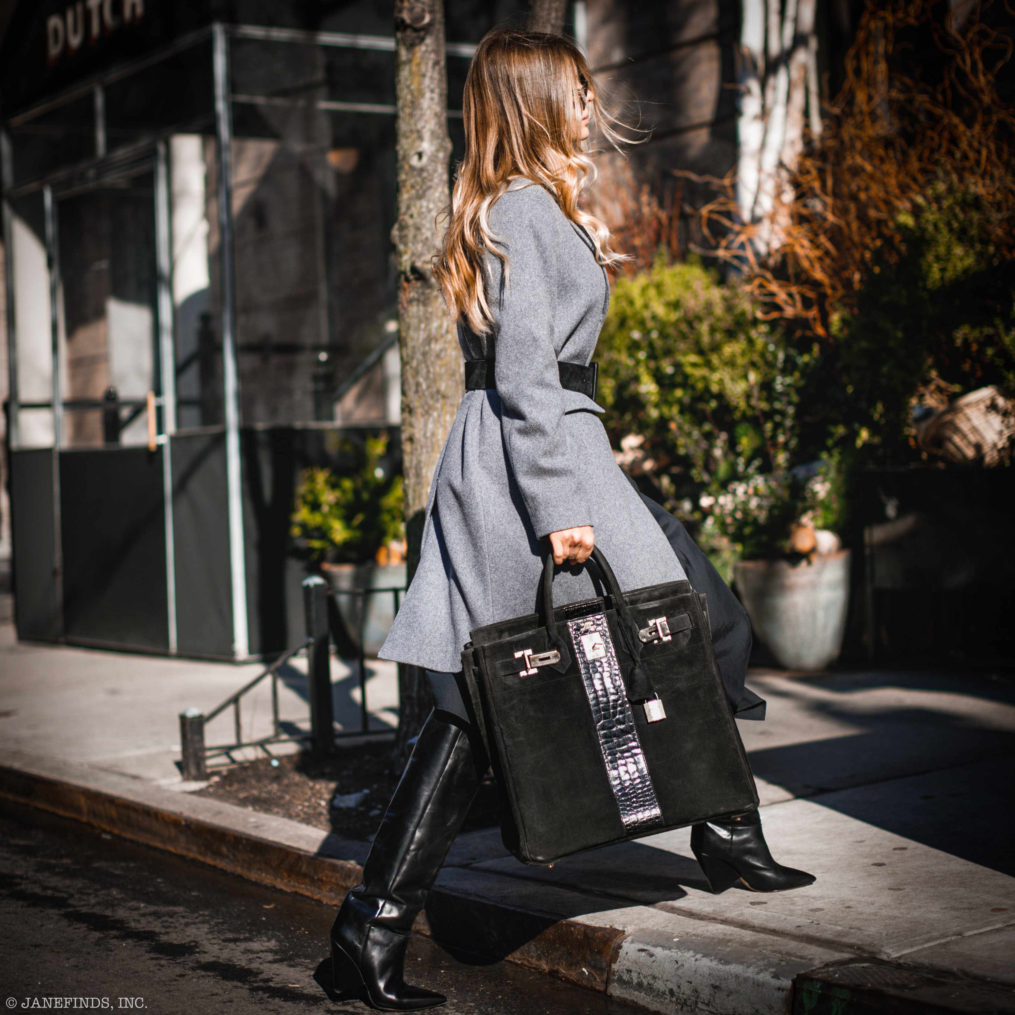 Hermès Birkin 40 HAC Black Doblis Suede and Crocodile Gold Hardware、mySite、garminoutage.com