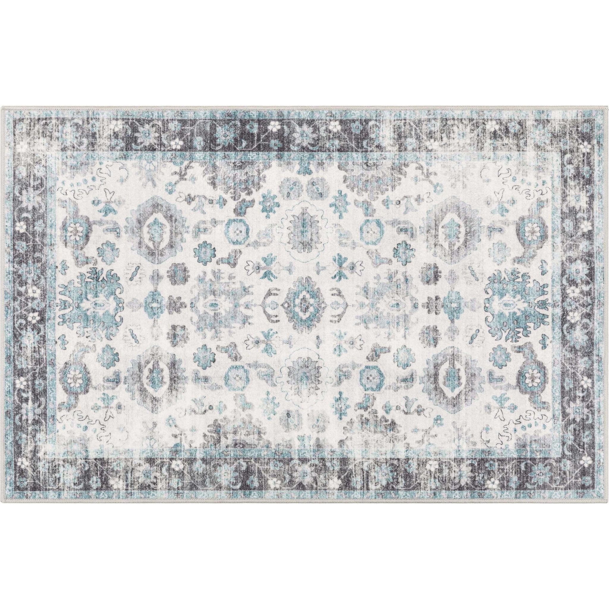 Elle Basics Gala Oriental Easy-Clean Washable Rug by Well Woven - Durable, Non-Slip, Low-Profile Design for Home Comfort、mySite、gigharbornorthrealestate