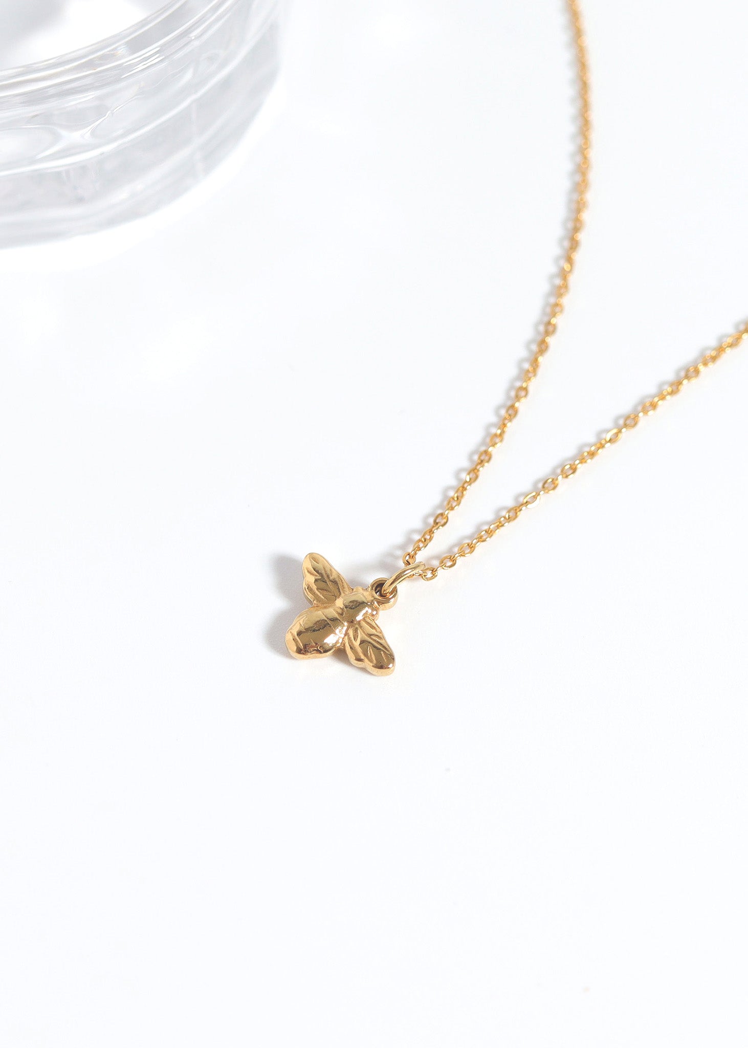 18K Gold PVD Stainless Steel Bee Charm / PDL0102、mySite、dreamappss