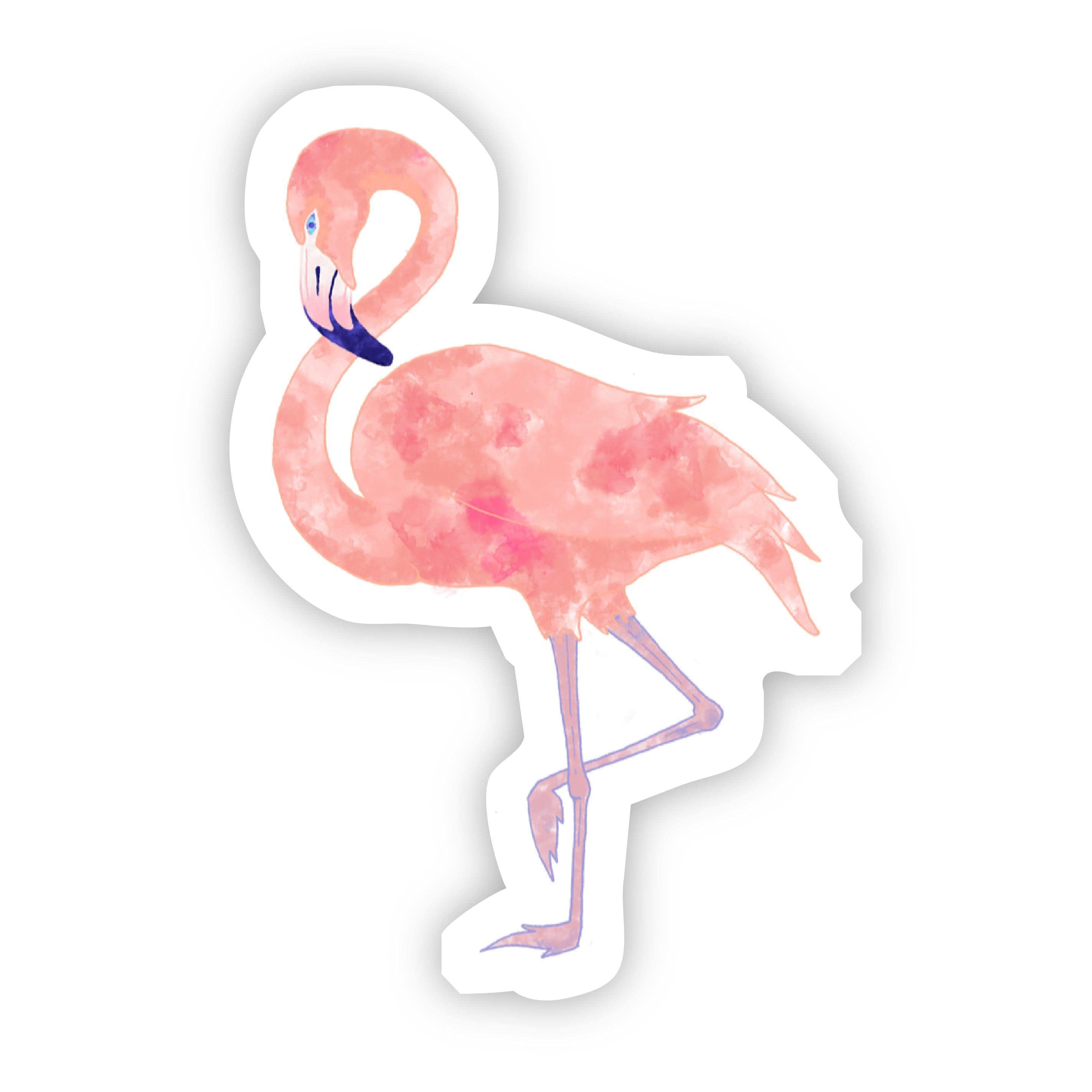 Flamingo Watercolor Sticker、mySite、elrpsem3k