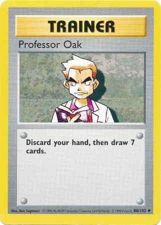 Professor Oak (88/102) Base Set Shadowless Unlimited、mySite、waistdrama