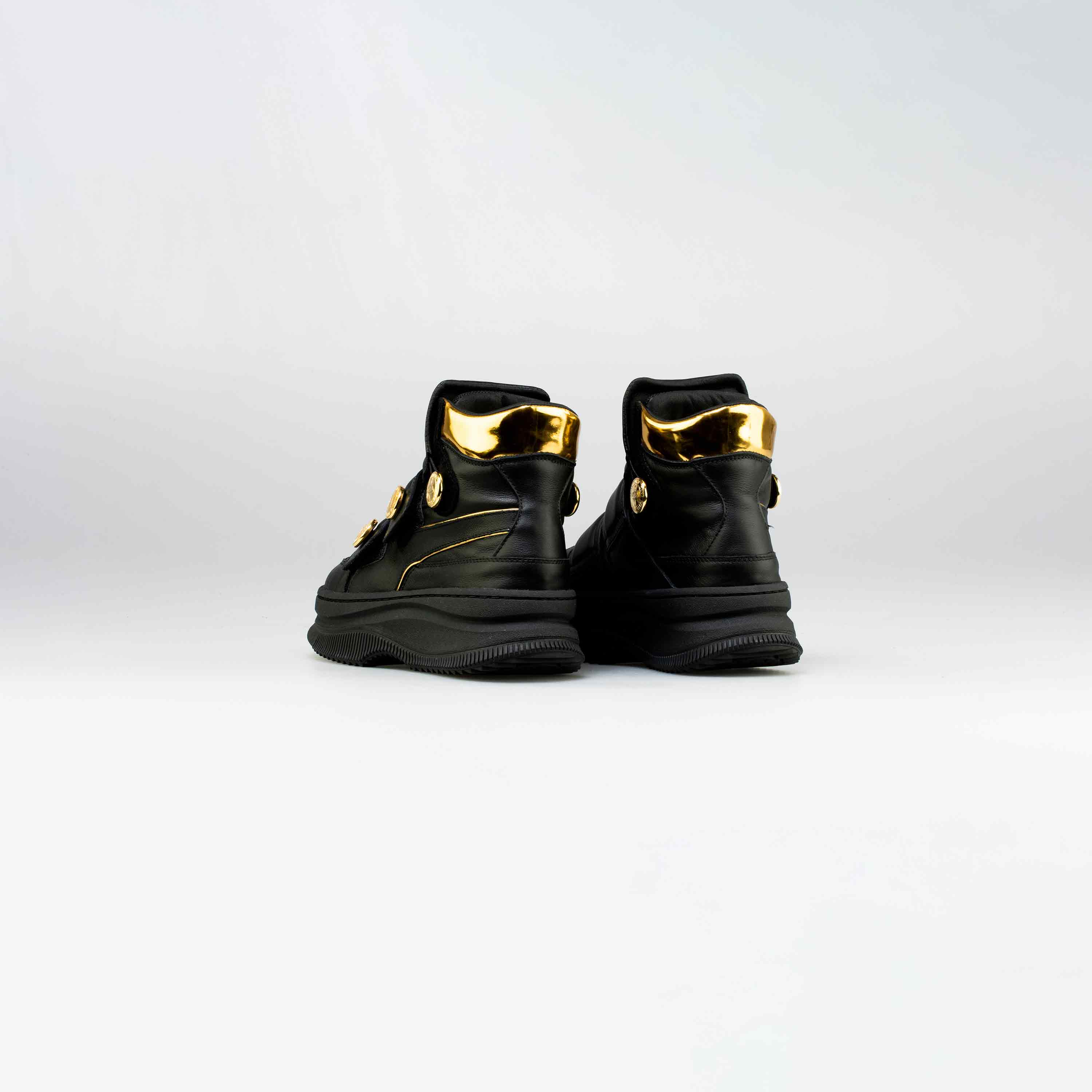 Balmain X Puma Deva Straps Womens Lifestyle Shoe - Black/Gold、mySite、dreamappss