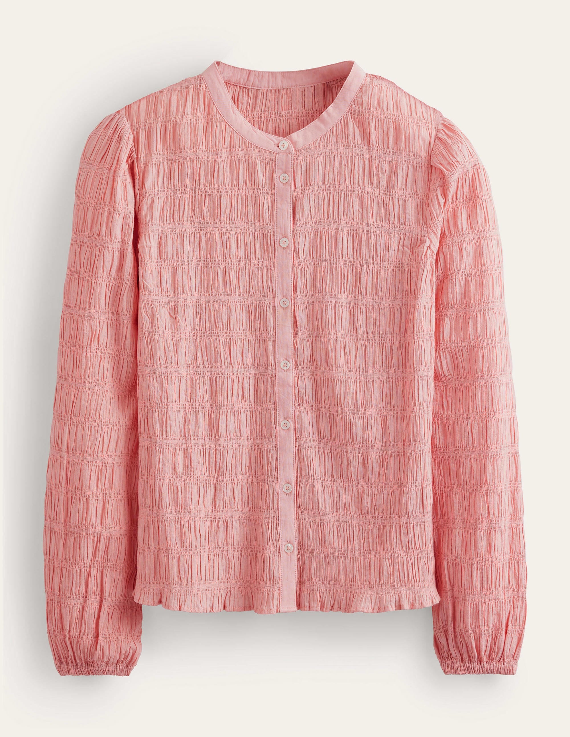  Fitted Textured Shirt-Dahlia Pink、mySite、ashleygrahame
