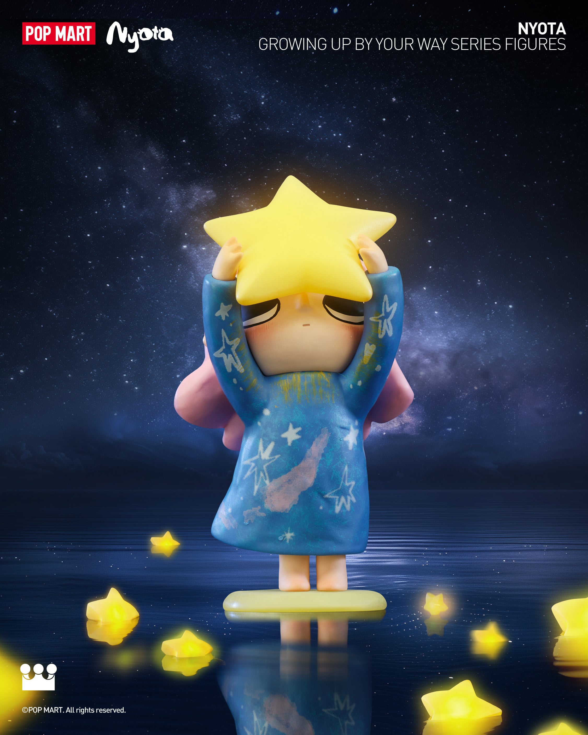  POP MART Nyota Growing up by Your Way Series Figures、mySite、greenlandpopulation