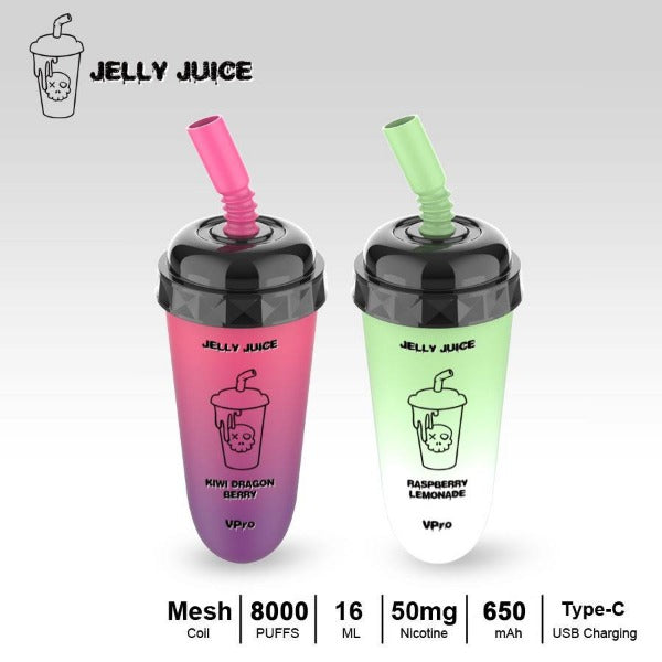 Vpro Jelly Juice 8000 Puffs Disposable 10 Pack、mySite、zt4zffjzw