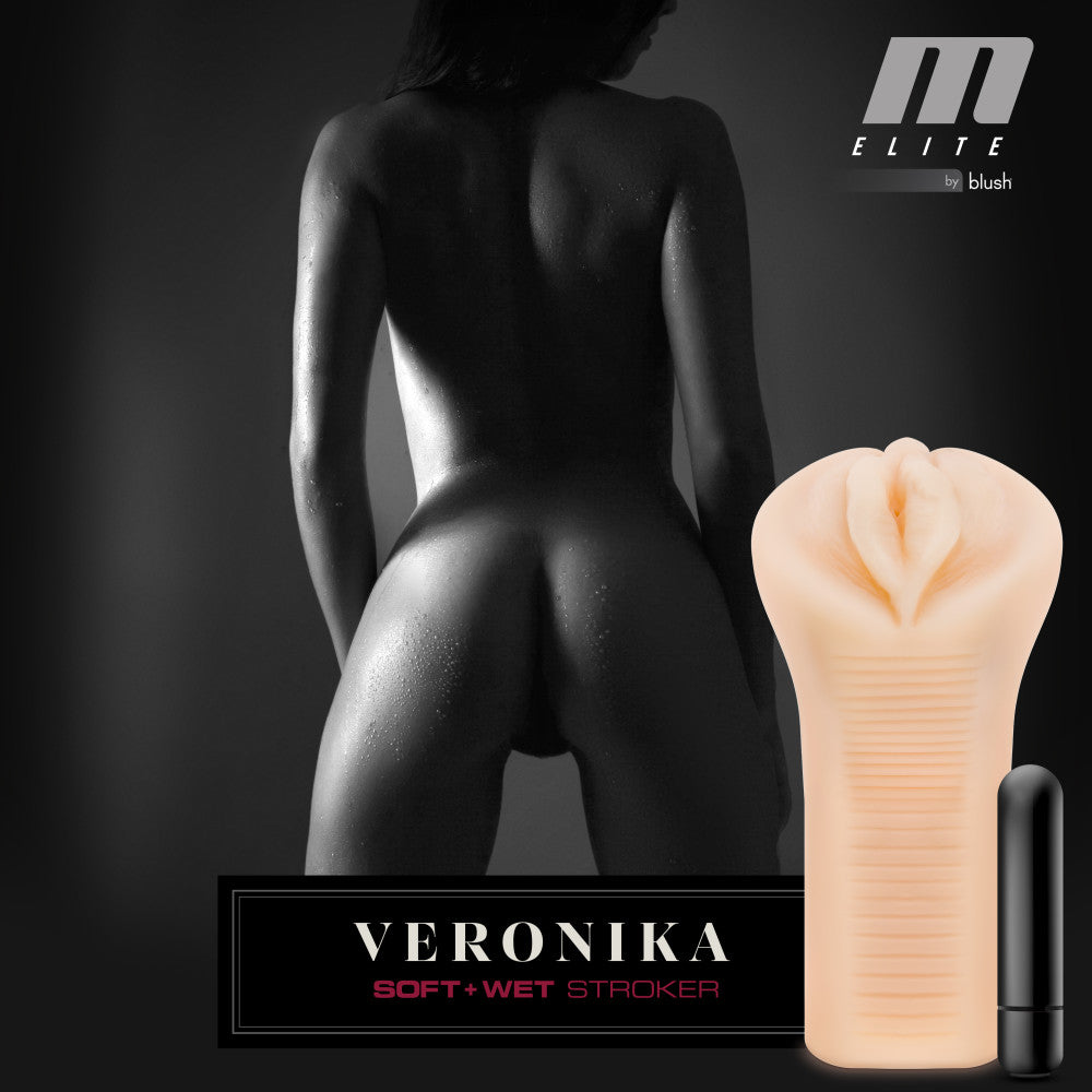 M Elite By Blush® | Soft & Wet Veronika Realistic Beige Masturbator / Stroker、mySite、bottomscart