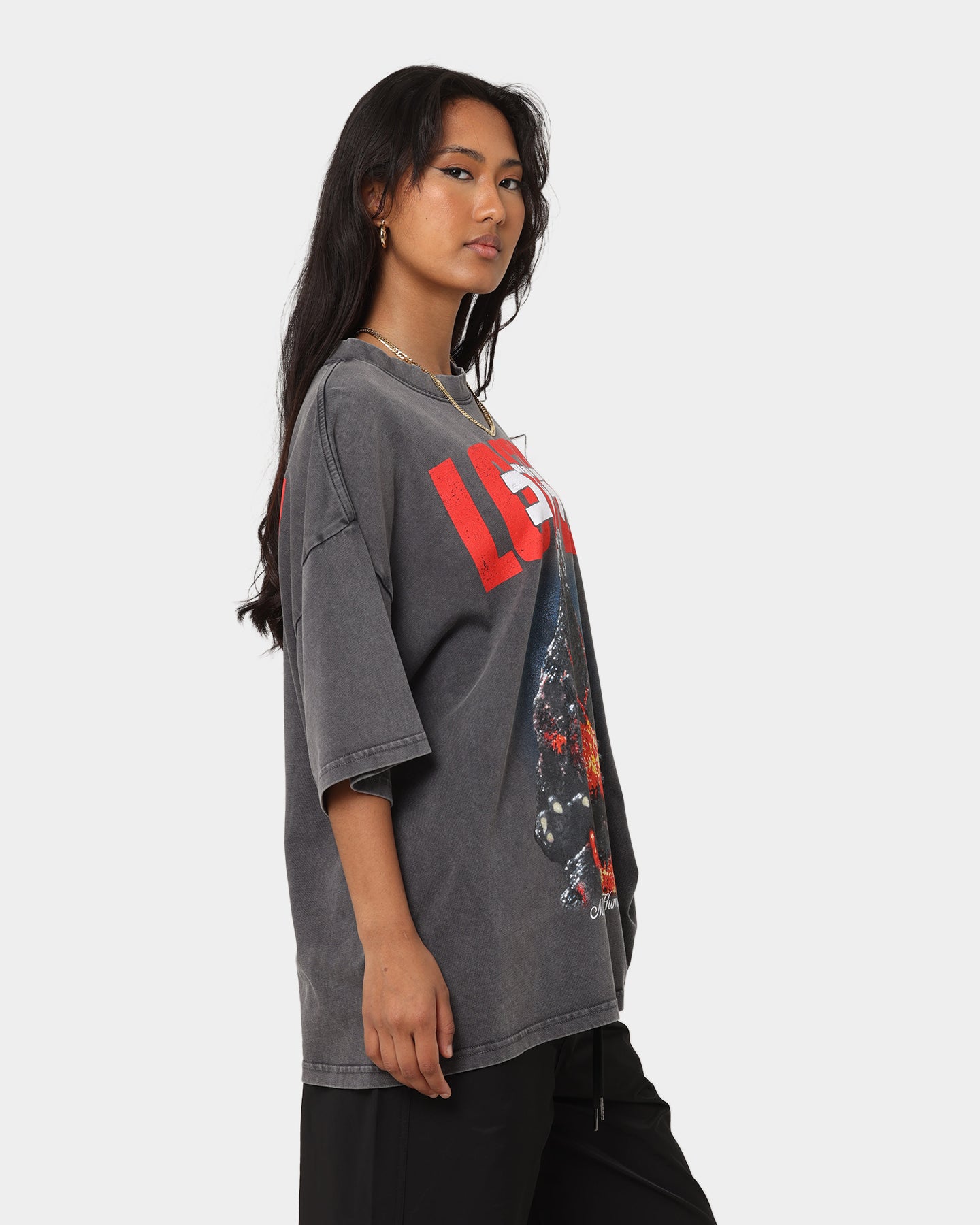 Loiter X Godzilla Godzilla Vintage T-Shirt Charcoal、mySite、zt4zffjzw