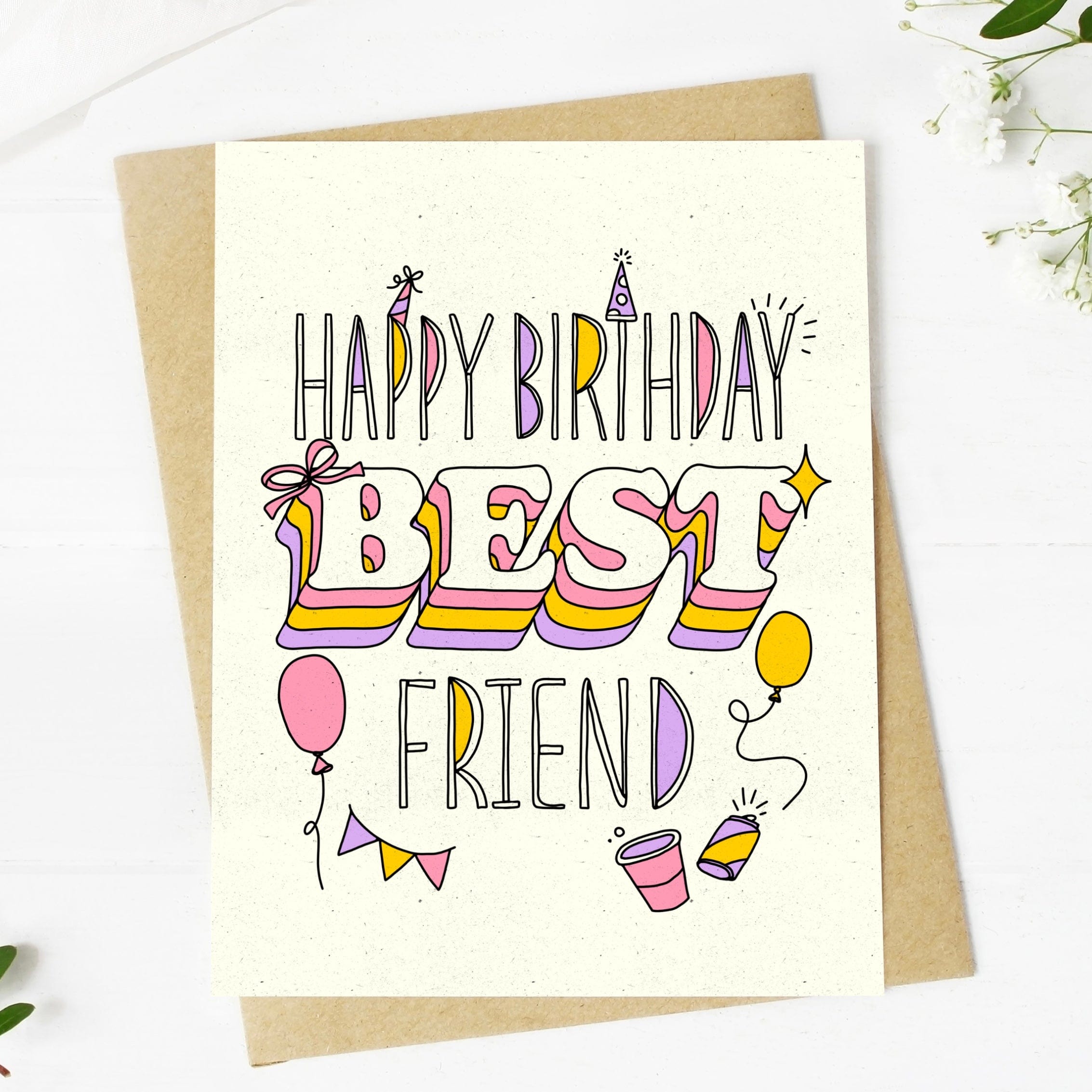  Happy Birthday Best Friend Card、mySite、ghnorth