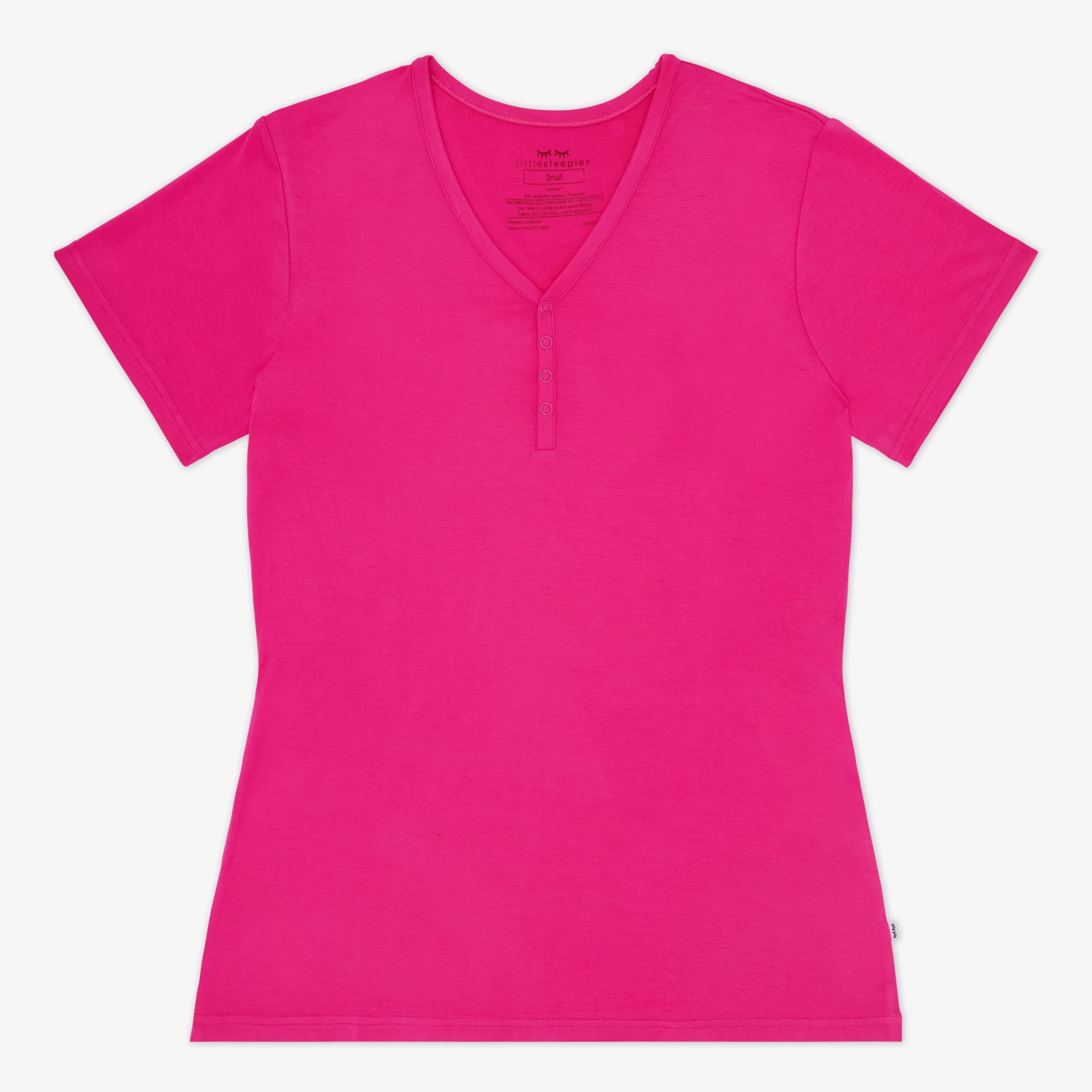 Mighty Magenta Women's Short Sleeve Pajama Top、mySite、g9winljtr