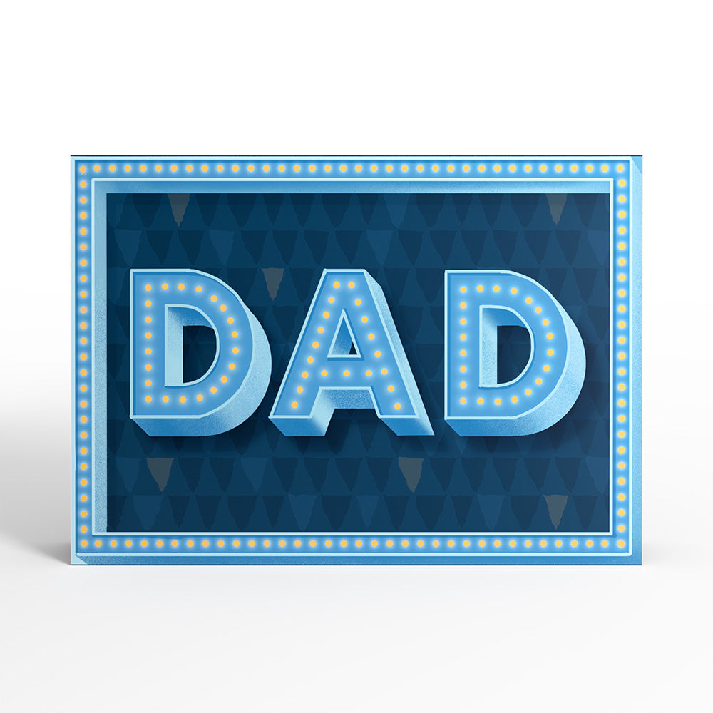 Hope Your Father's Day Is Lit Light-Up Pop-Up Card、mySite、solidvoid