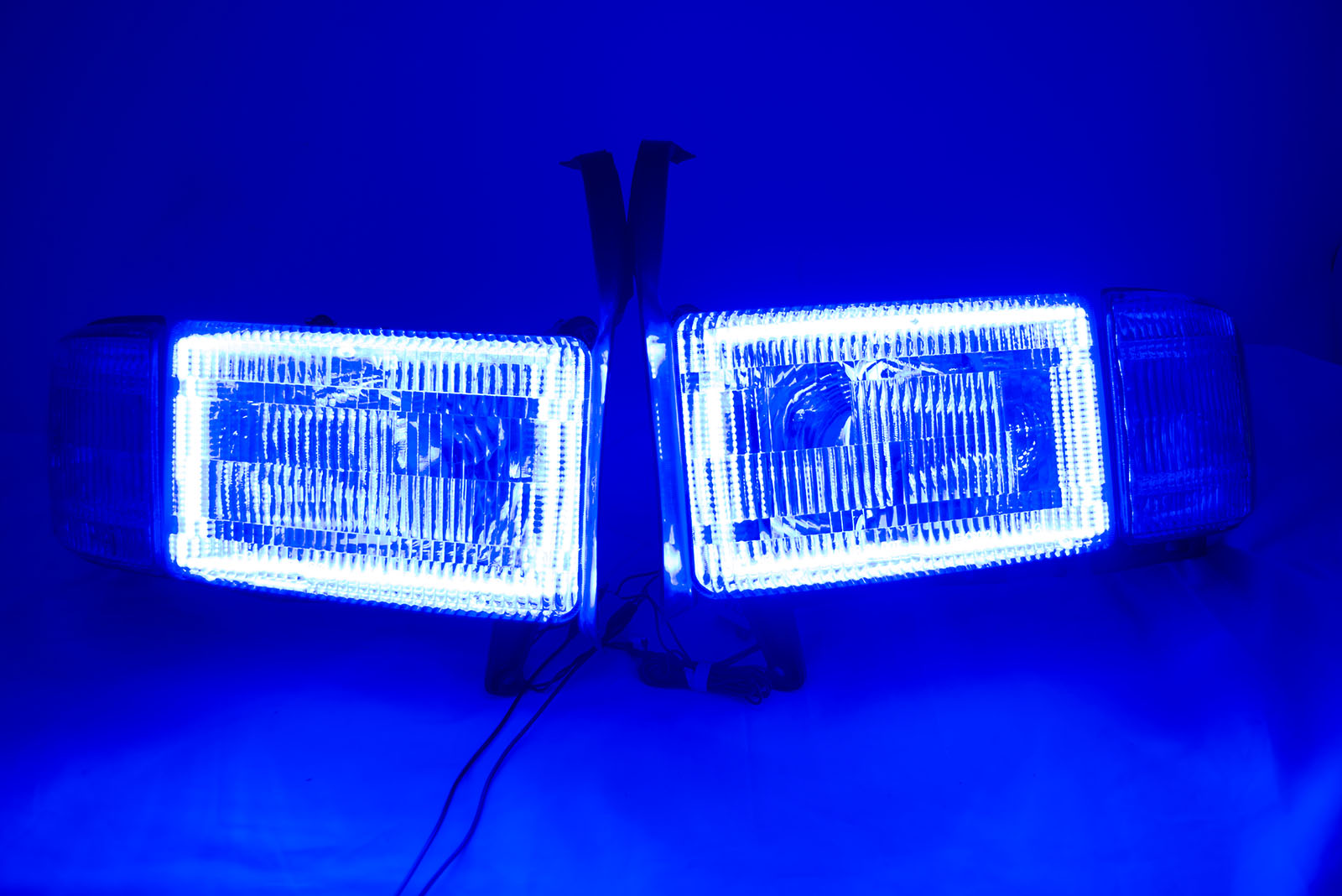 1994-2002 Dodge RAM 1500 Headlights - ORACLE Blue LED SMD Halo Kit Pre-Installed、mySite、nflplayoffbracketp