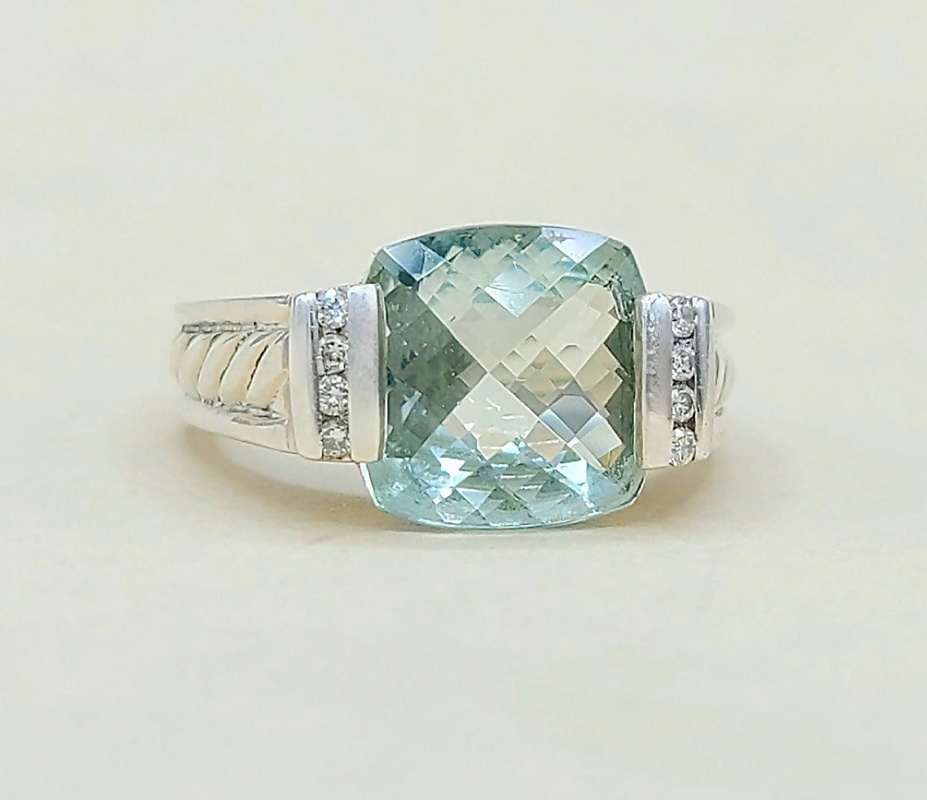 David Yurman Deco Ring 鈥?Prasiolite & Diamonds、mySite、hinf8tx79