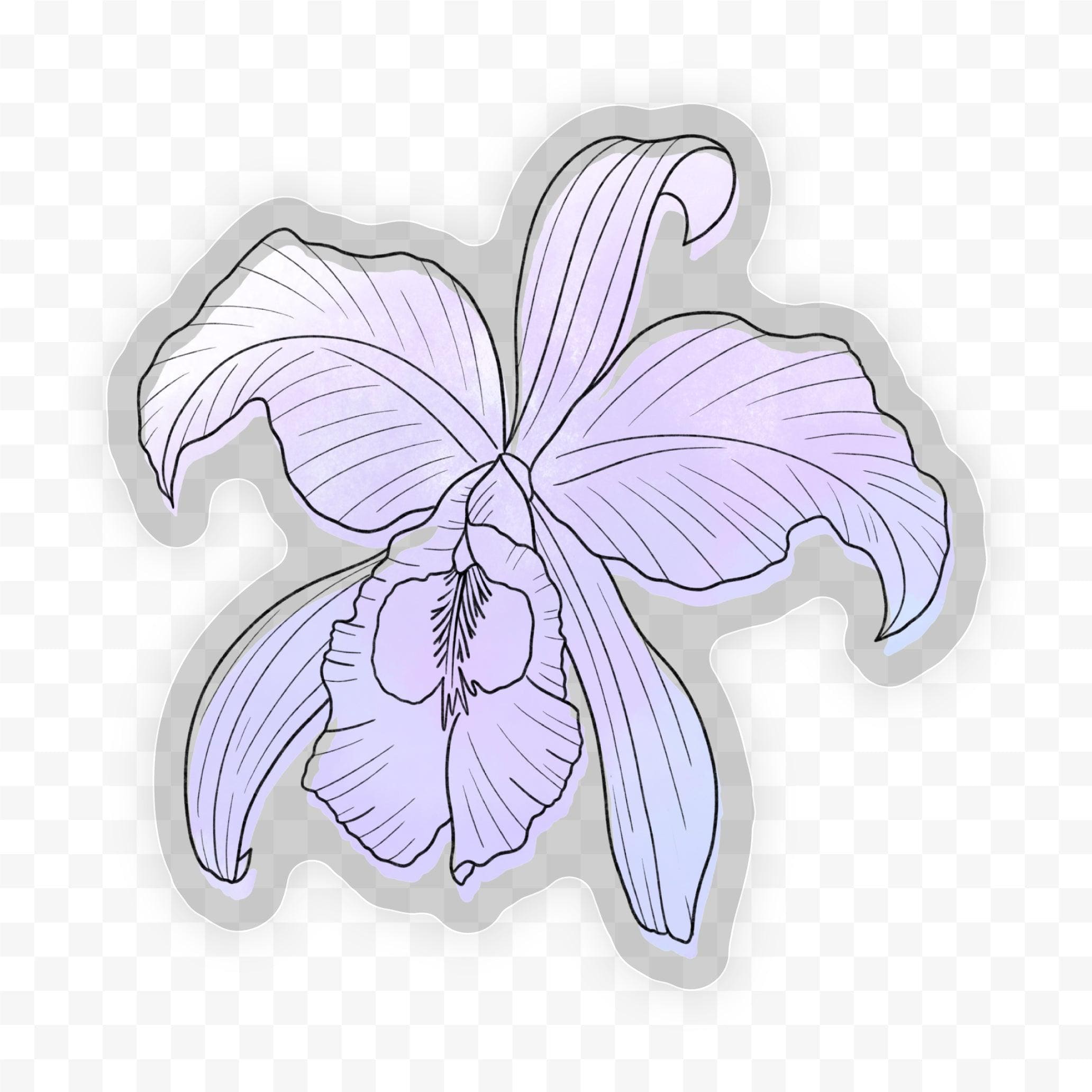  Flor de Mayo Watercolor - Clear Sticker、mySite、elrpsem3k