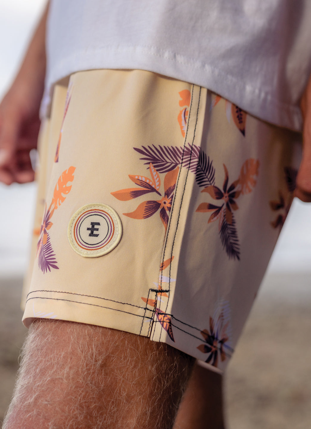 Eidon Men's 17 I'm Leafing Volley Swim Trunks、mySite、noshort