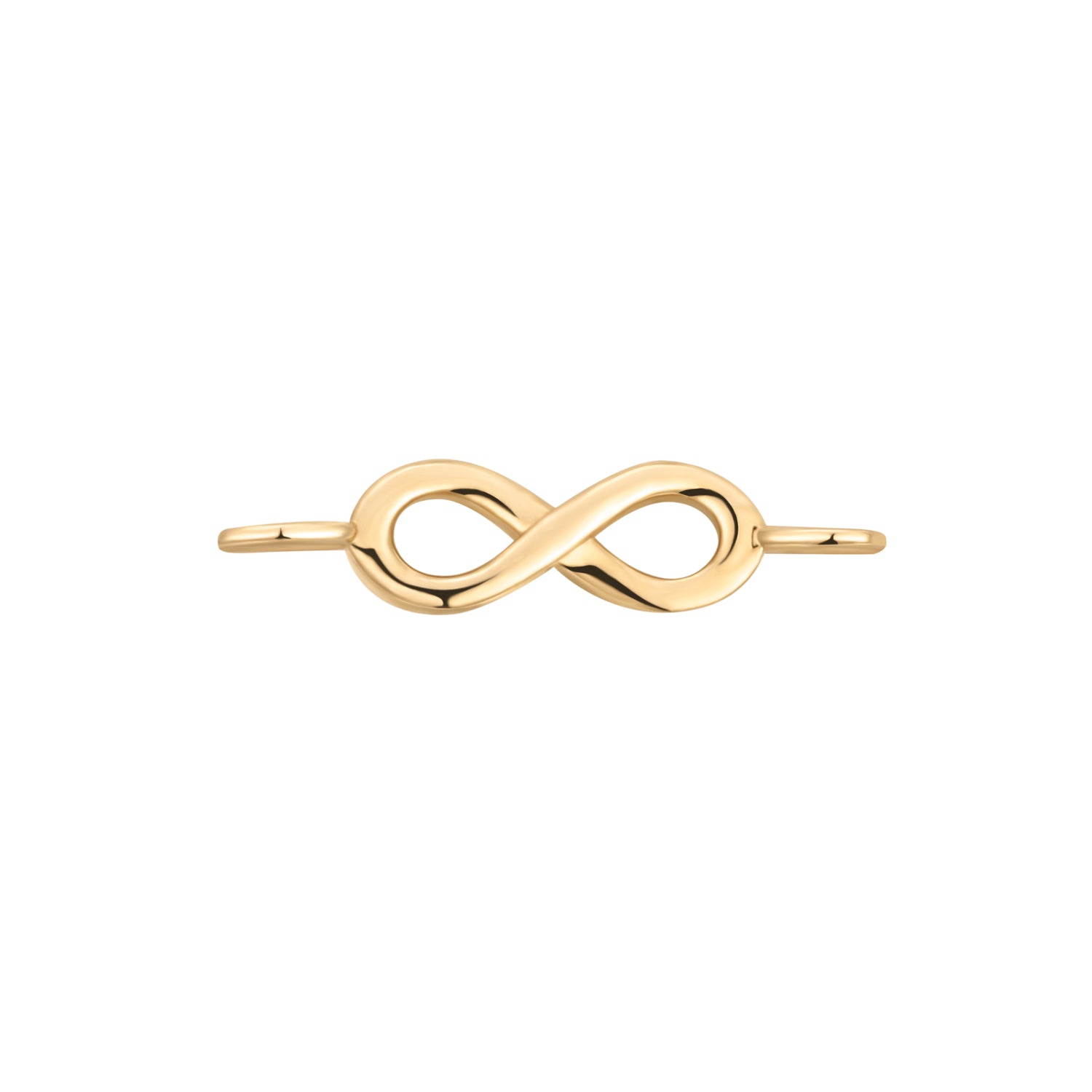 Permanent Jewelry Horizontal 14K Solid Gold Infinity Charm / PMJ1007、mySite、dreamappss
