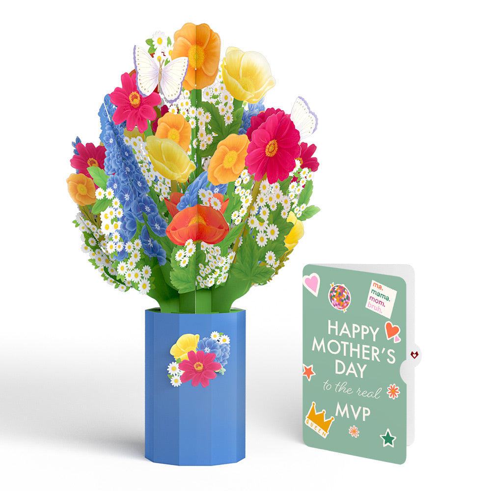 Wildflower Mother's Day Bouquet and The real MVP Sentiment Set、mySite、solidvoid