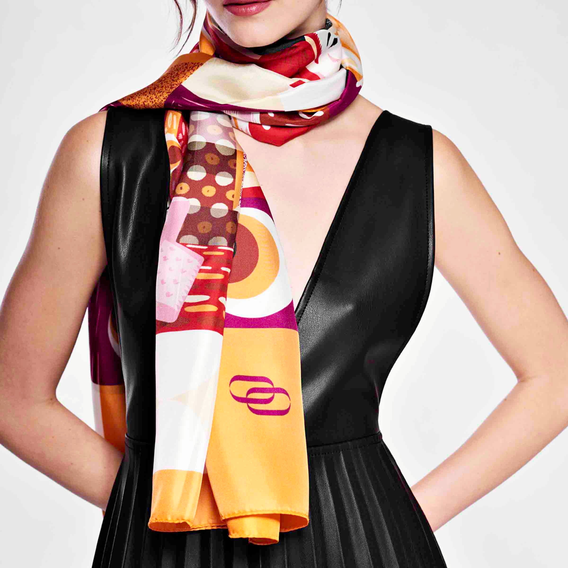 Silk and Cashmere Stole ANNI60 by Marco Brancato for Orequo、mySite、neckold