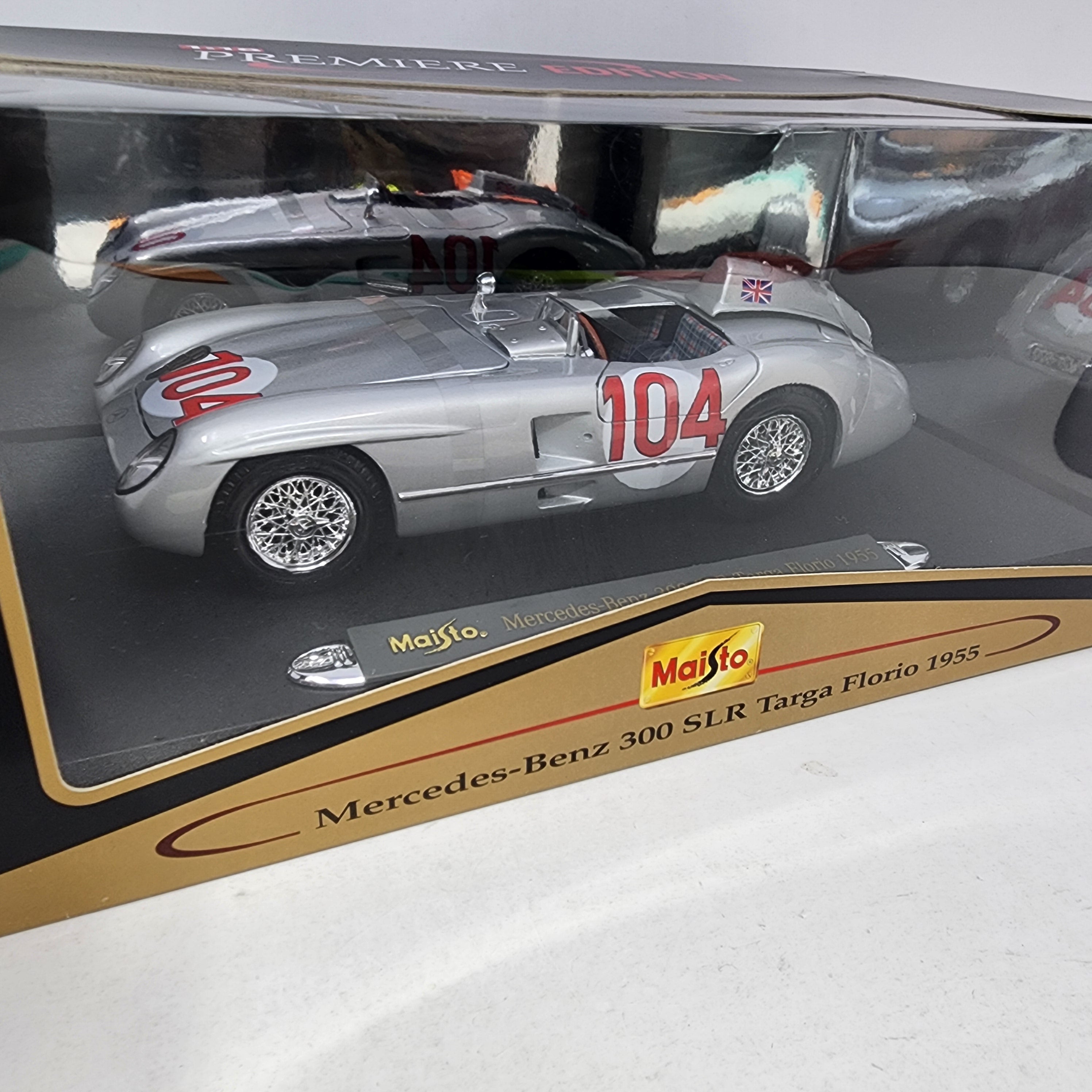 Mercedes-Benz 300 SLR Targa Florio 1955 * Maisto Premiere Edition 1/18 Scale、mySite、hgirdovlk