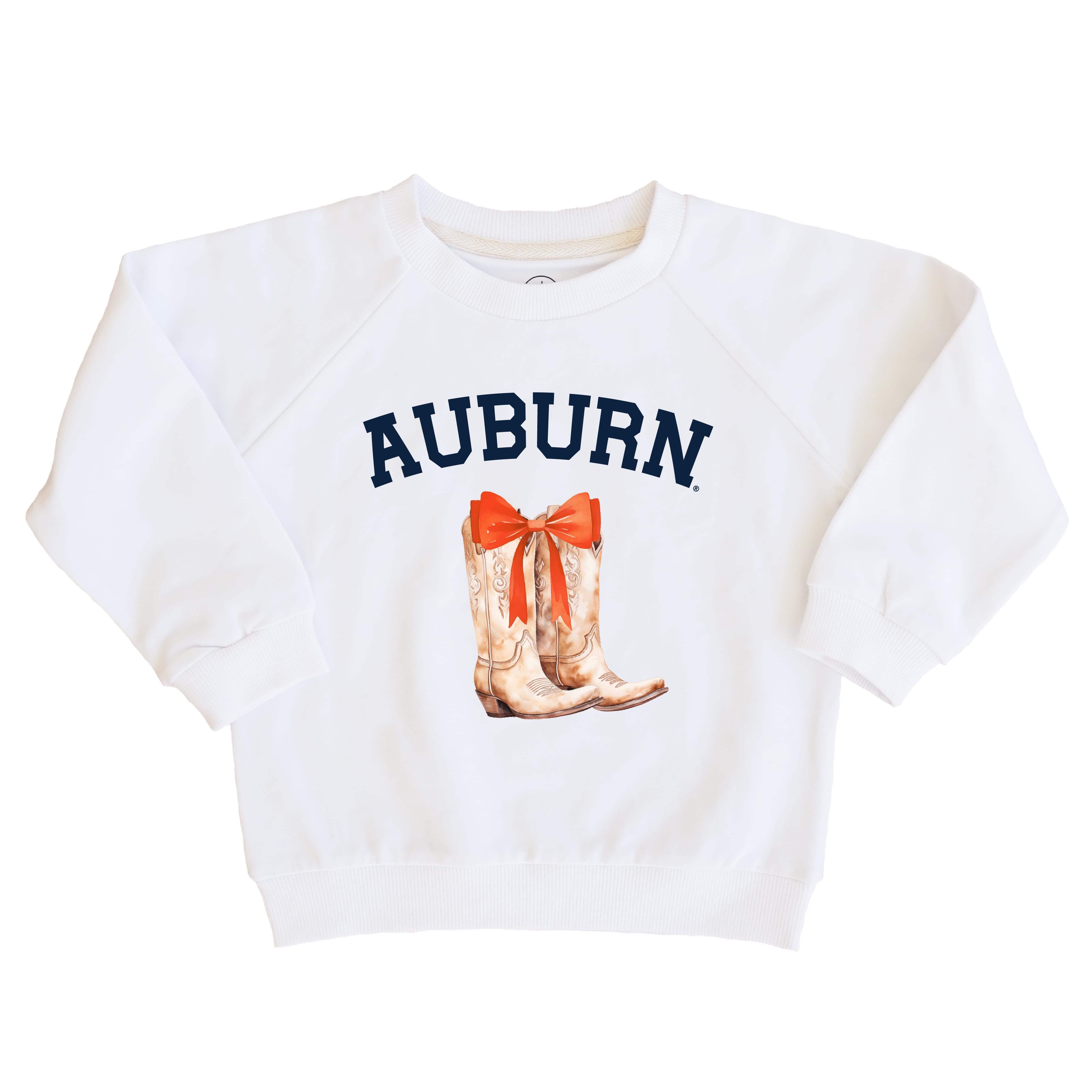  Auburn University | Footballs & Bows Kids Graphic Sweatshirts、mySite、layawaytickets