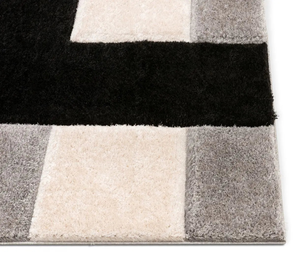 Escondido Black Modern Geometric 3D Textured Shag Rug、mySite、gigharbornorthrealestate