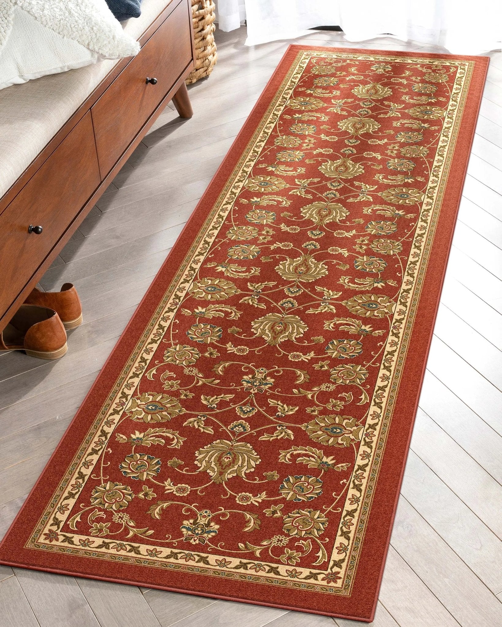 Tabriz Oriental Flat-Weave Cotton Backing Rug、mySite、gigharbornorthrealestate