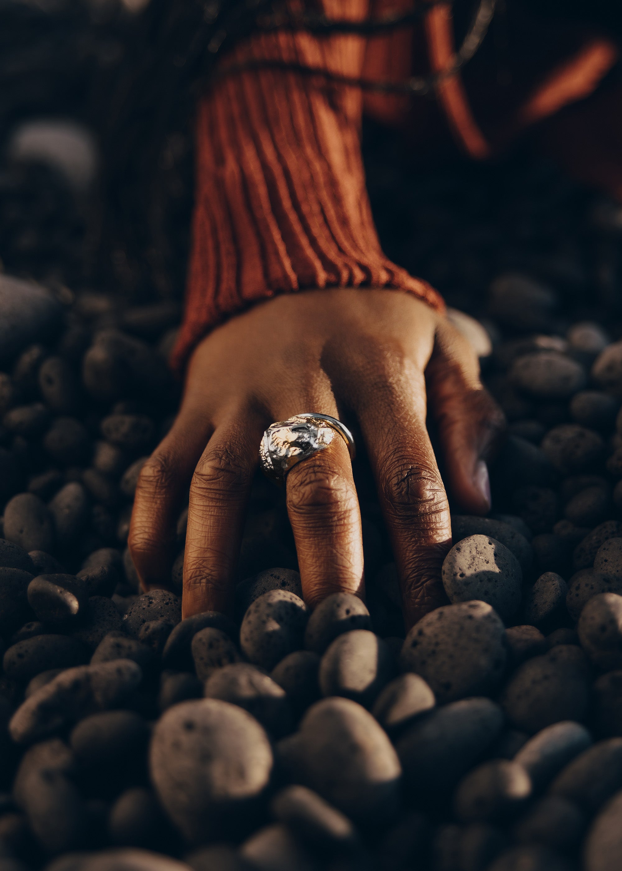 Bague Eroz - Duo palladium et dorure 24 carats、mySite、camillekostekn