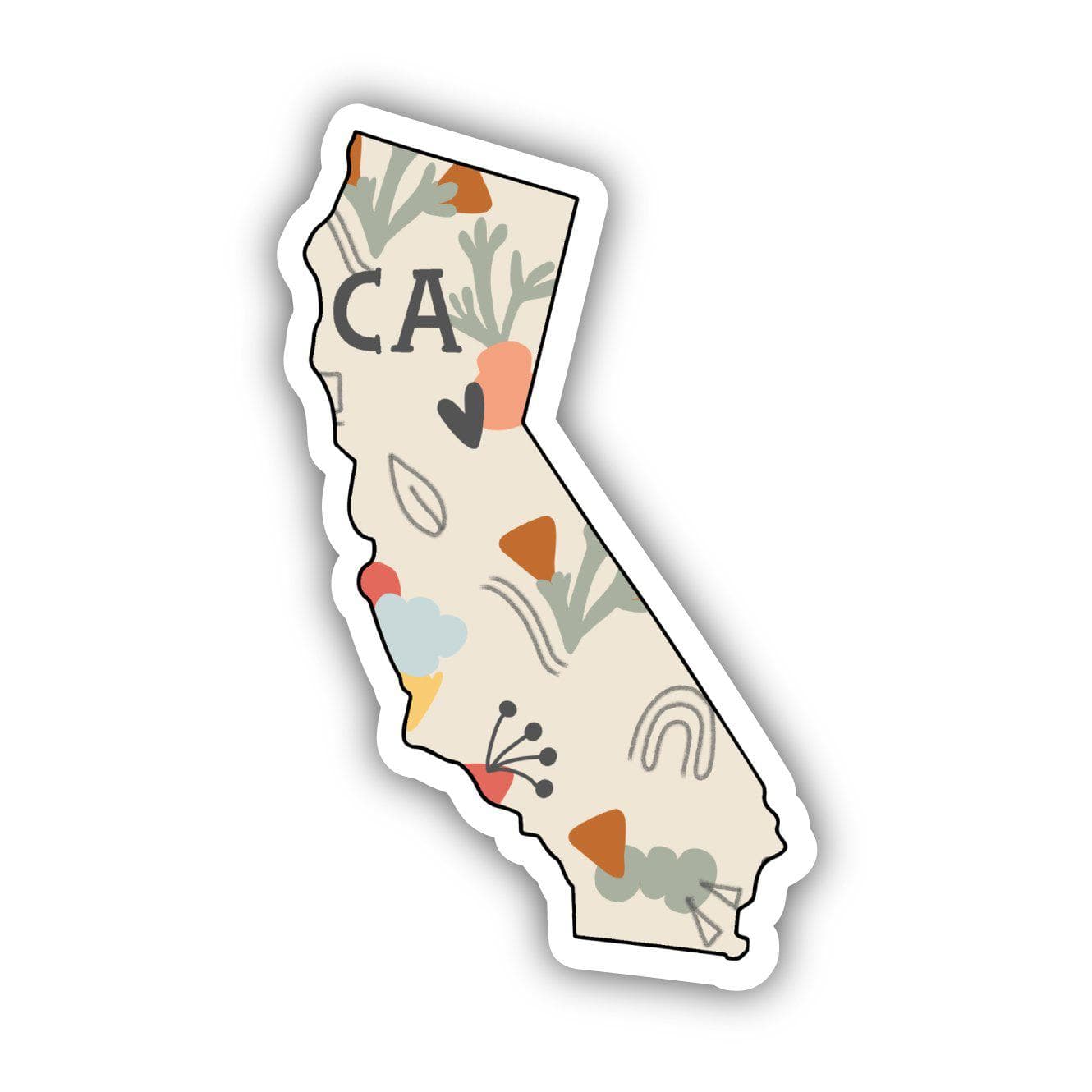  California Abstract Pattern Sticker、mySite、elrpsem3k