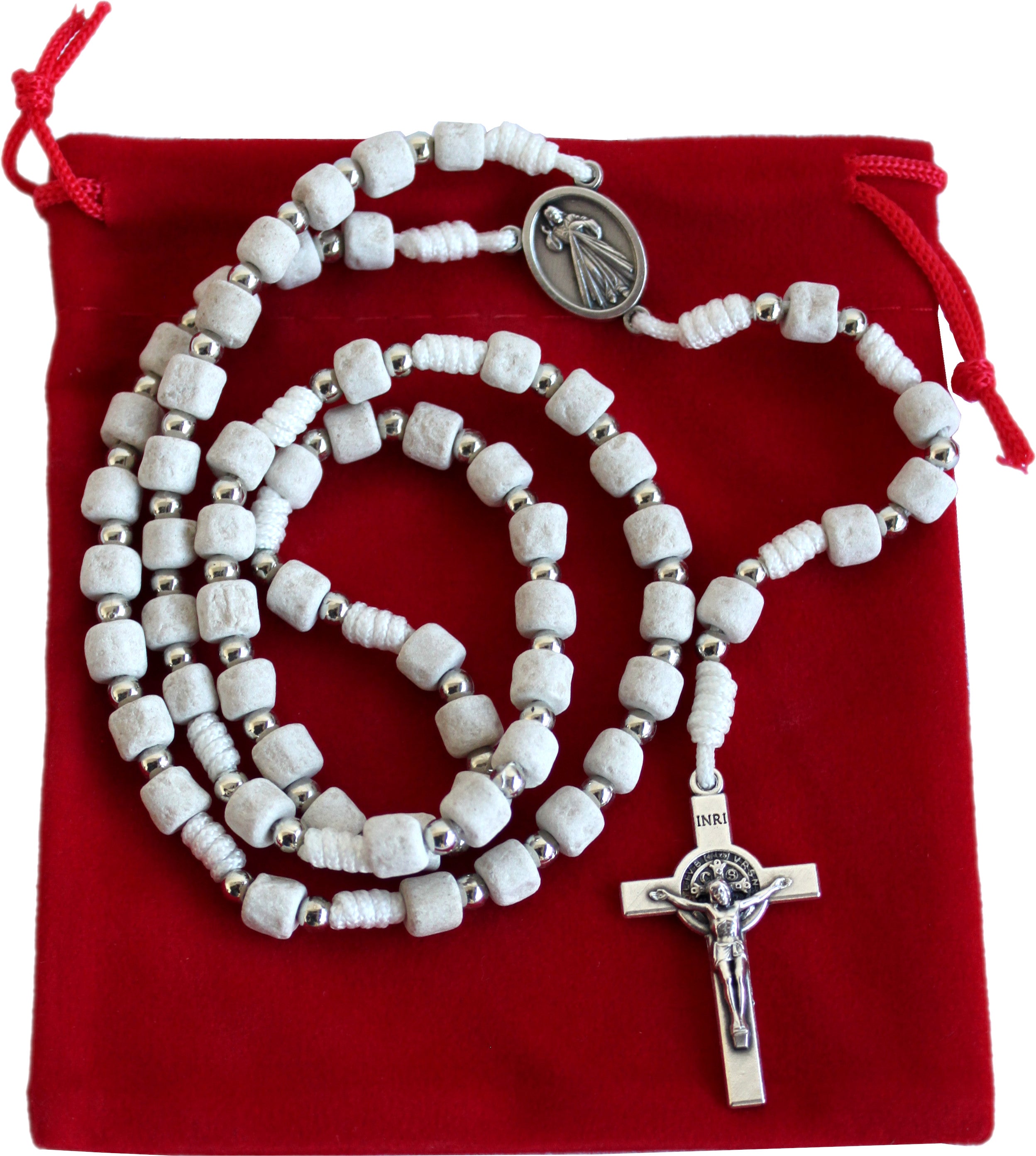 MEDJUGORJE - Rosary made from Apparation hill stones directly from MEDUGORJE. (20 inches long) - Necklace、mySite、topwebapps