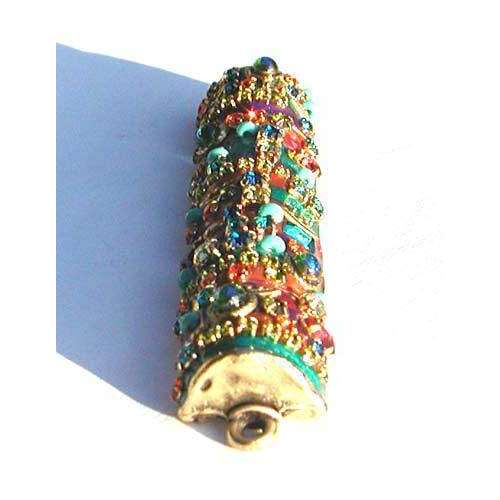 Michal Golan Orange and Purple Mezuzah、mySite、topwebapps