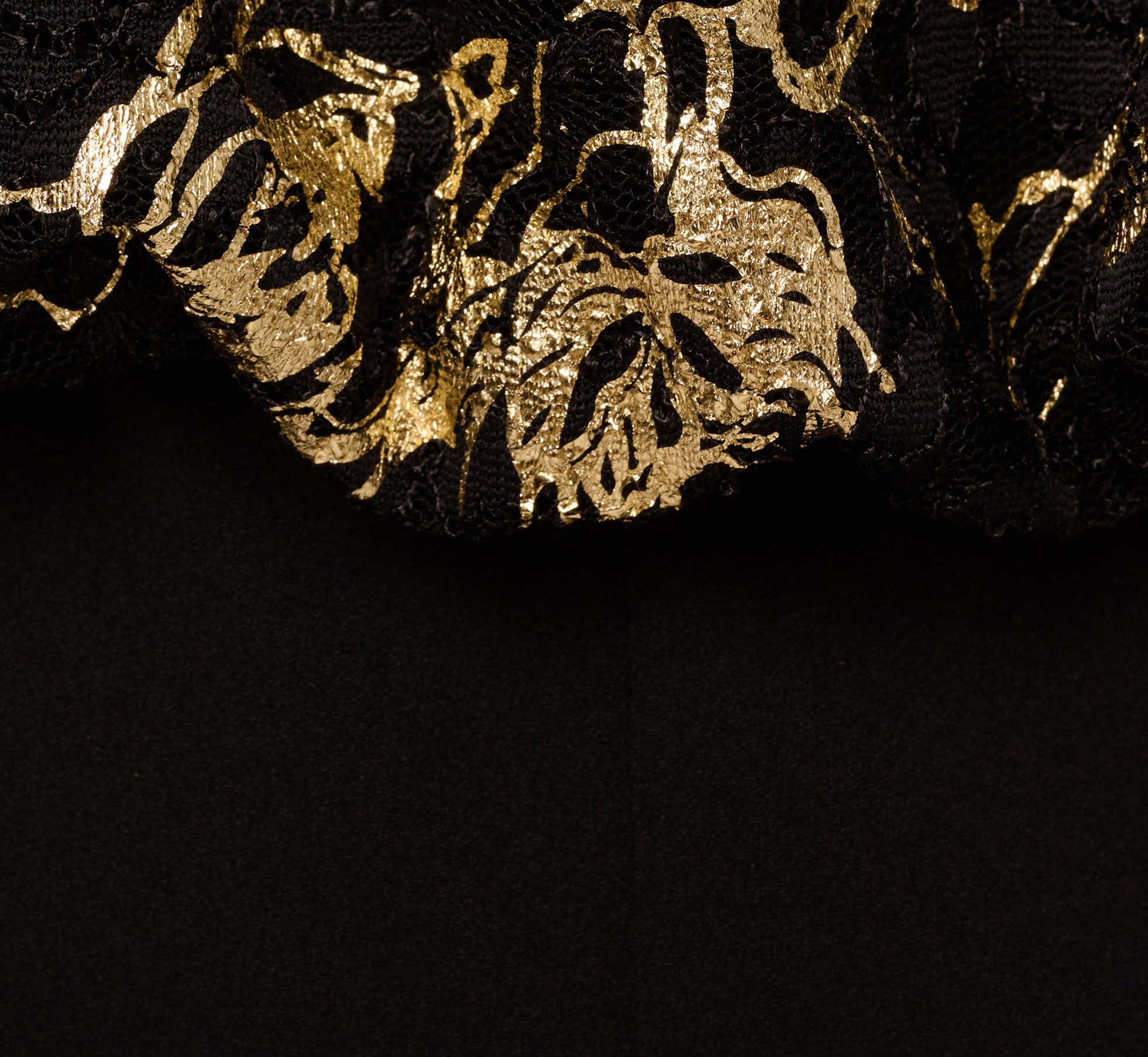 Plus Size Lace And Crepe Jumpsuit In Black Gold、mySite、solidvoid