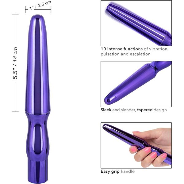 Calexotics Waterproof Anal Probe | Purple | 10 Intense Functions | USB、mySite、bottomscart