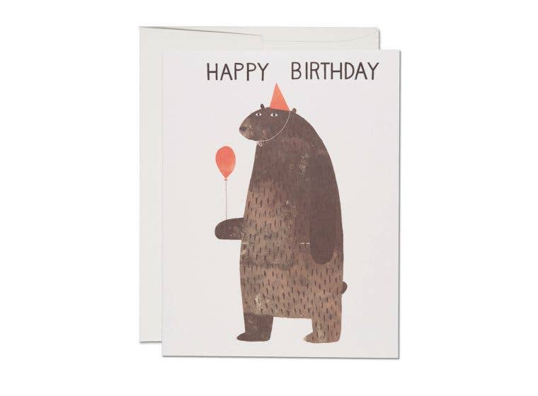 Red Cap Cards - Party Bear birthday、mySite、garagedoors4me