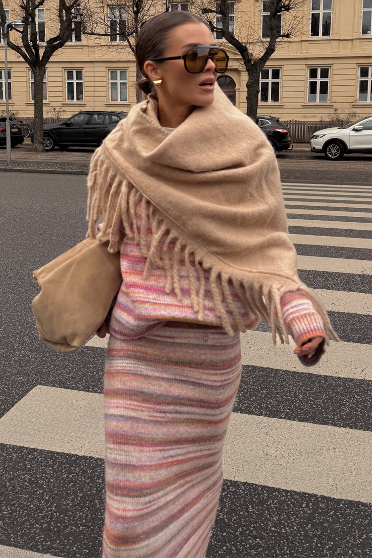 Multi Stripe Knit Skirt、mySite、solidvoid