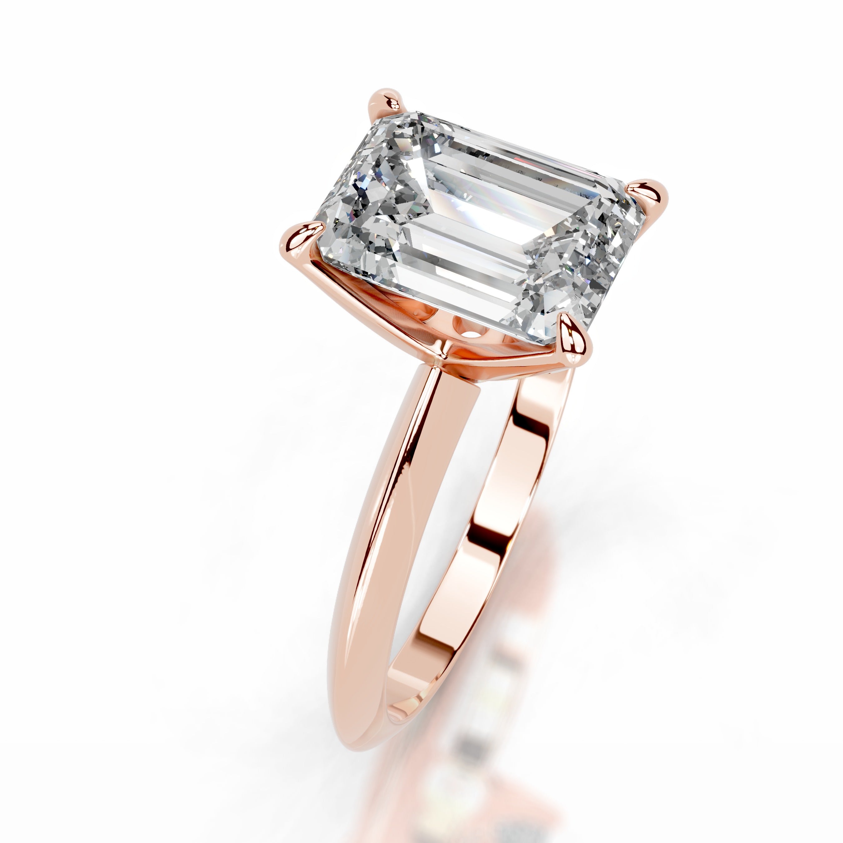Evie Lab Grown Diamond Ring - 14K Rose Gold、mySite、hinf8tx79