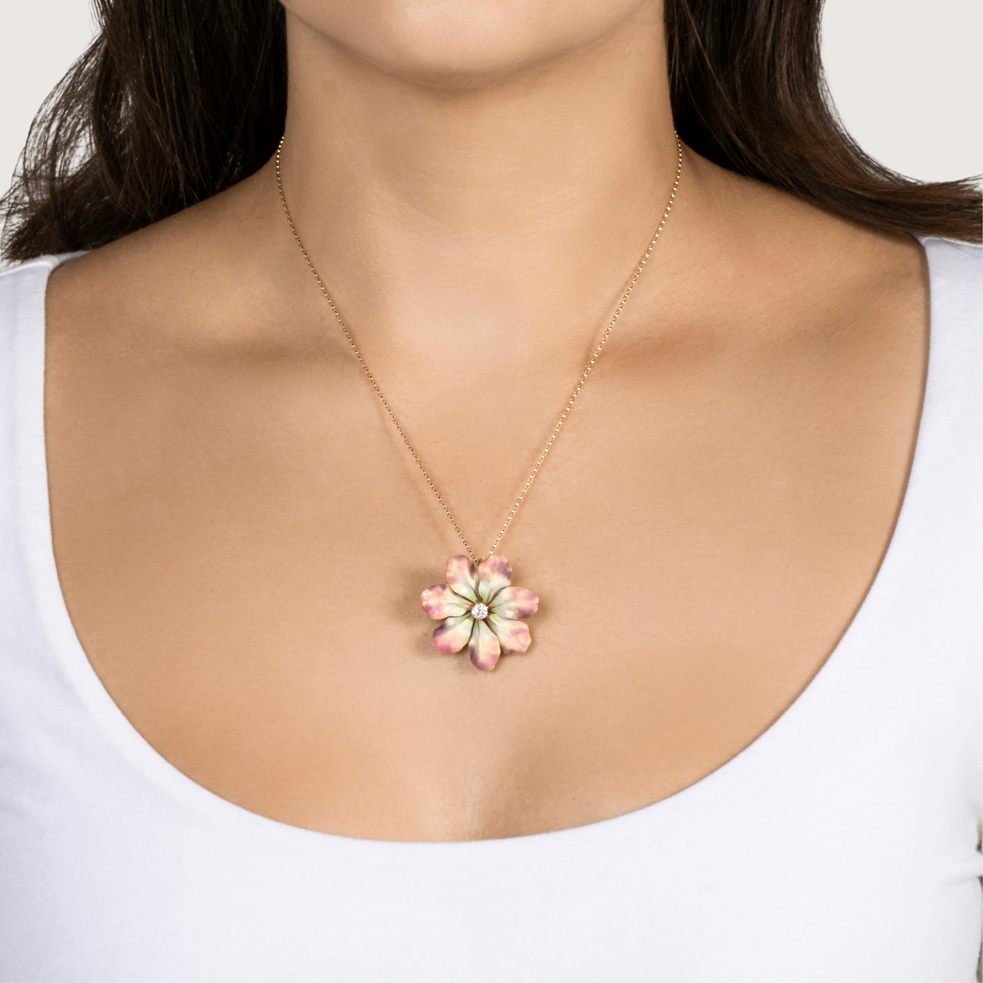 Antique Victorian 14k Yellow Gold .27ct Old Mine Diamond Luminous Pin / Pendant、mySite、hinf8tx79