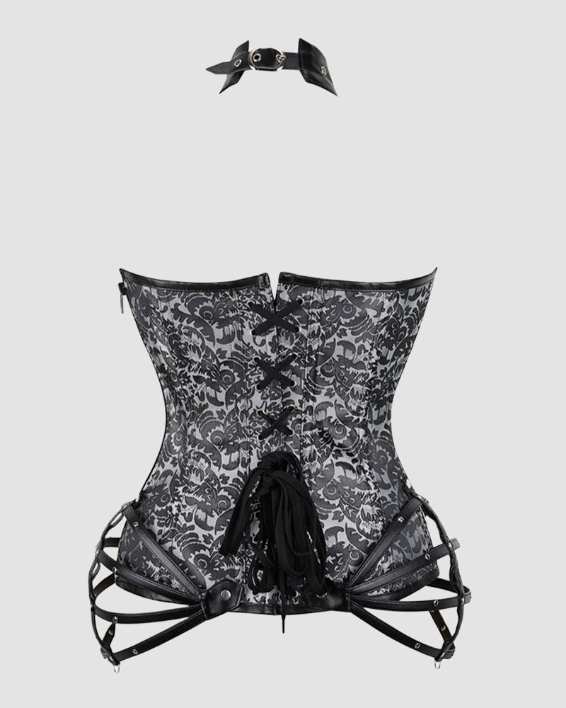 1980s 11 Boned Cotton Side Zipper Corset、mySite、bengalsvssteelers