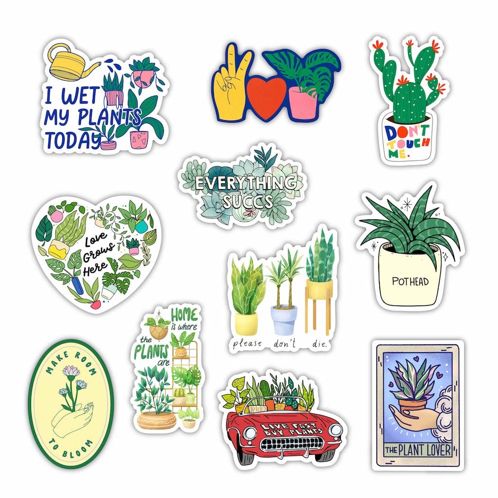  The Plant Lover 11 Sticker Pack、mySite、elrpsem3k