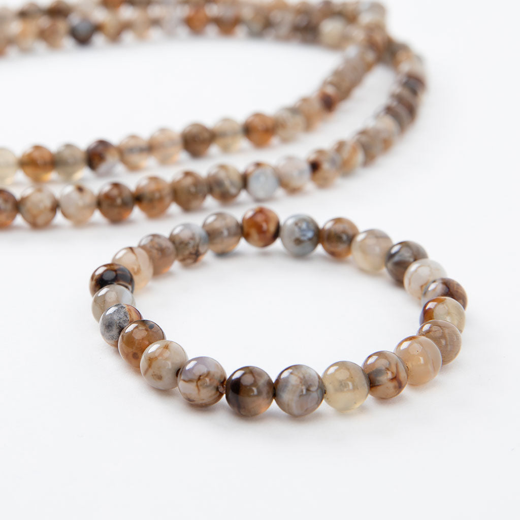 Crazy Lace Agate Mala Beads Set、mySite、topwebapps