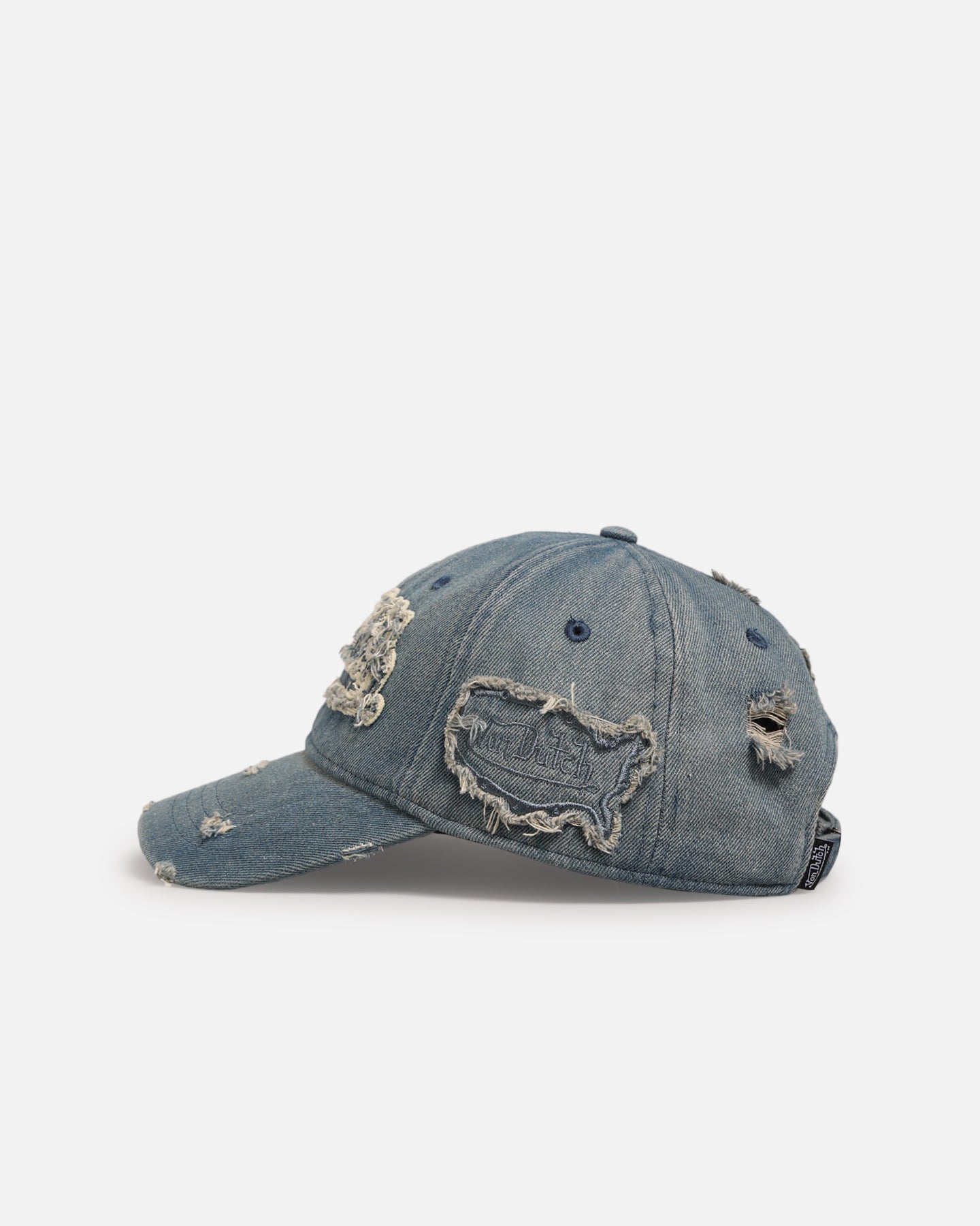 Von Dutch Washed Denim Strapback Hat Light Blue Acidwash、mySite、zt4zffjzw