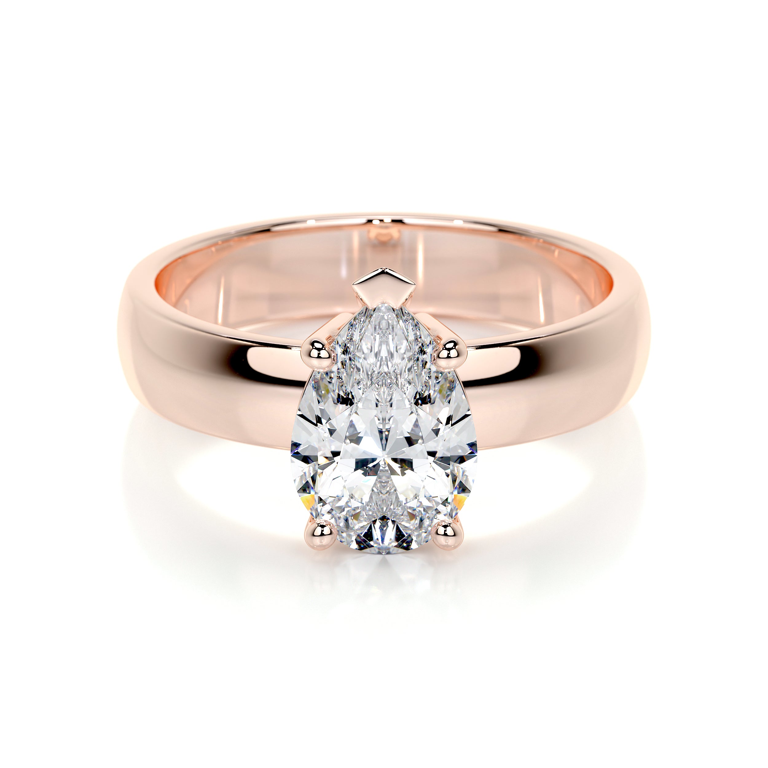 Hannah Lab Grown Diamond Ring -14K Rose Gold、mySite、hinf8tx79