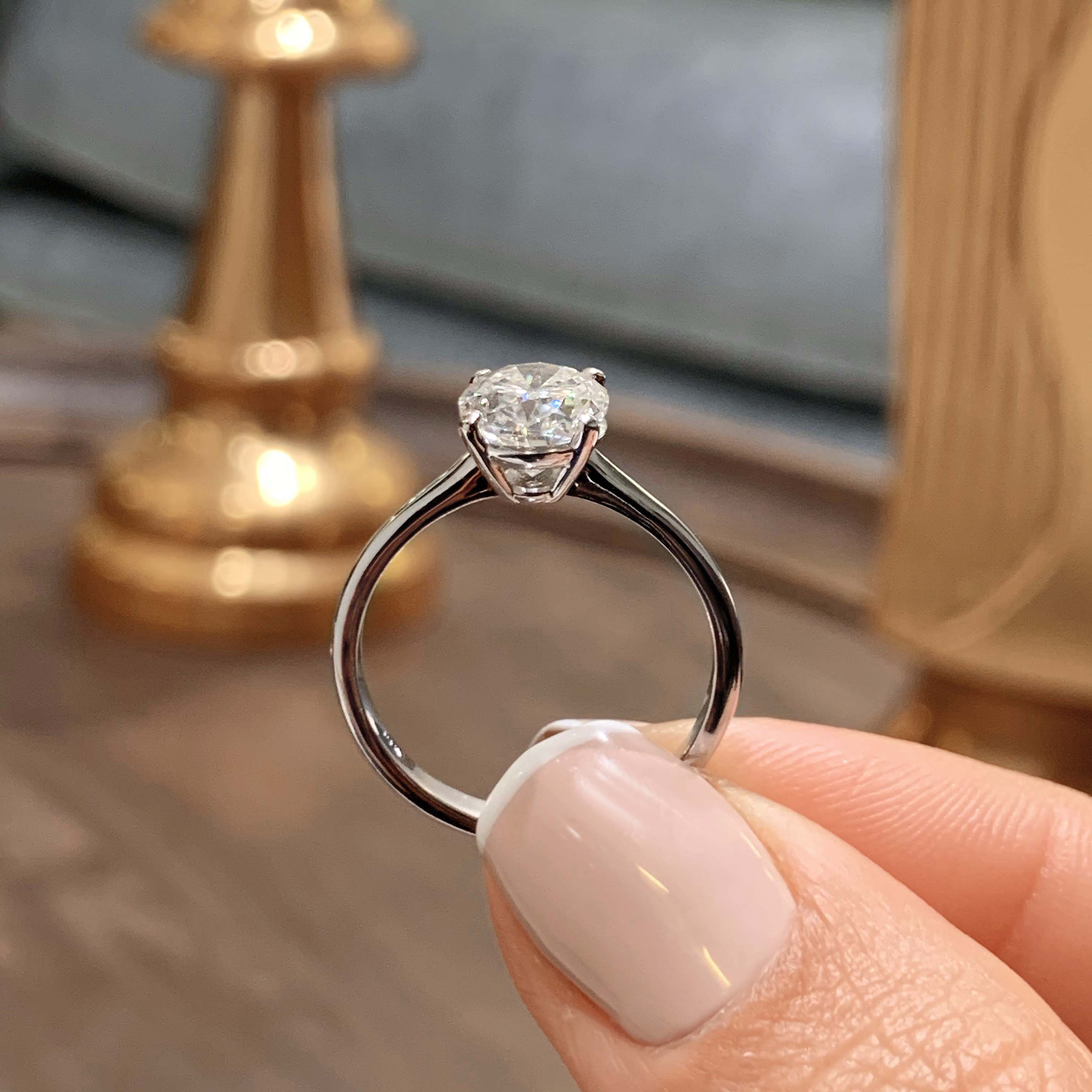 Julia Moissanite Ring -Platinum (RTS)、mySite、hinf8tx79