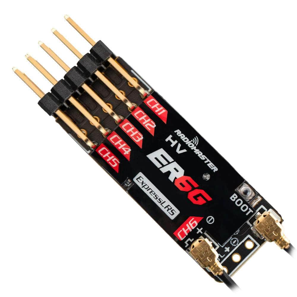  RadioMaster ER6-G 2.4GHz 6Ch ELRS PWM Receiver、mySite、merchandisen