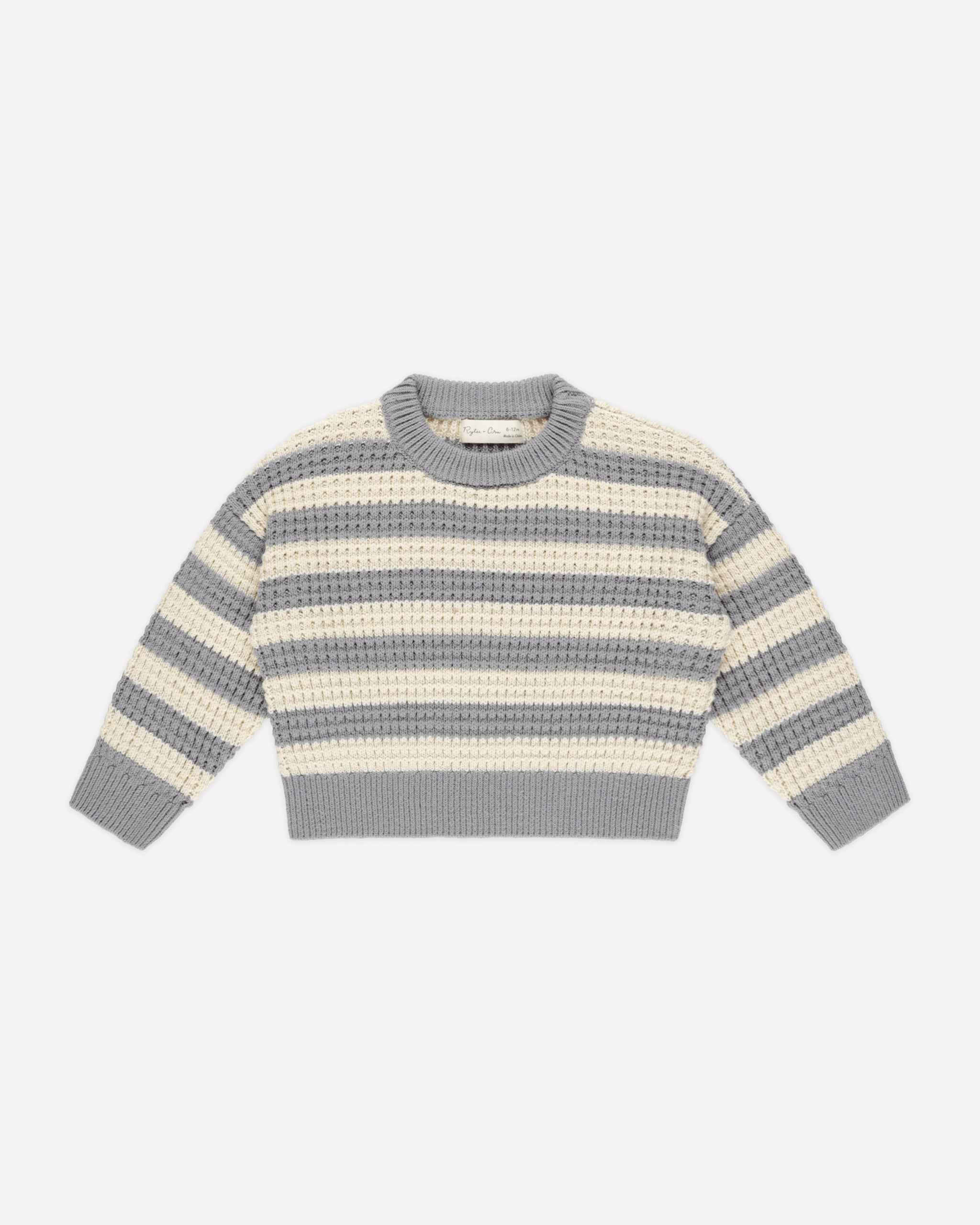  Aspen Sweater || Dusty Blue Stripe、mySite、layawaytickets
