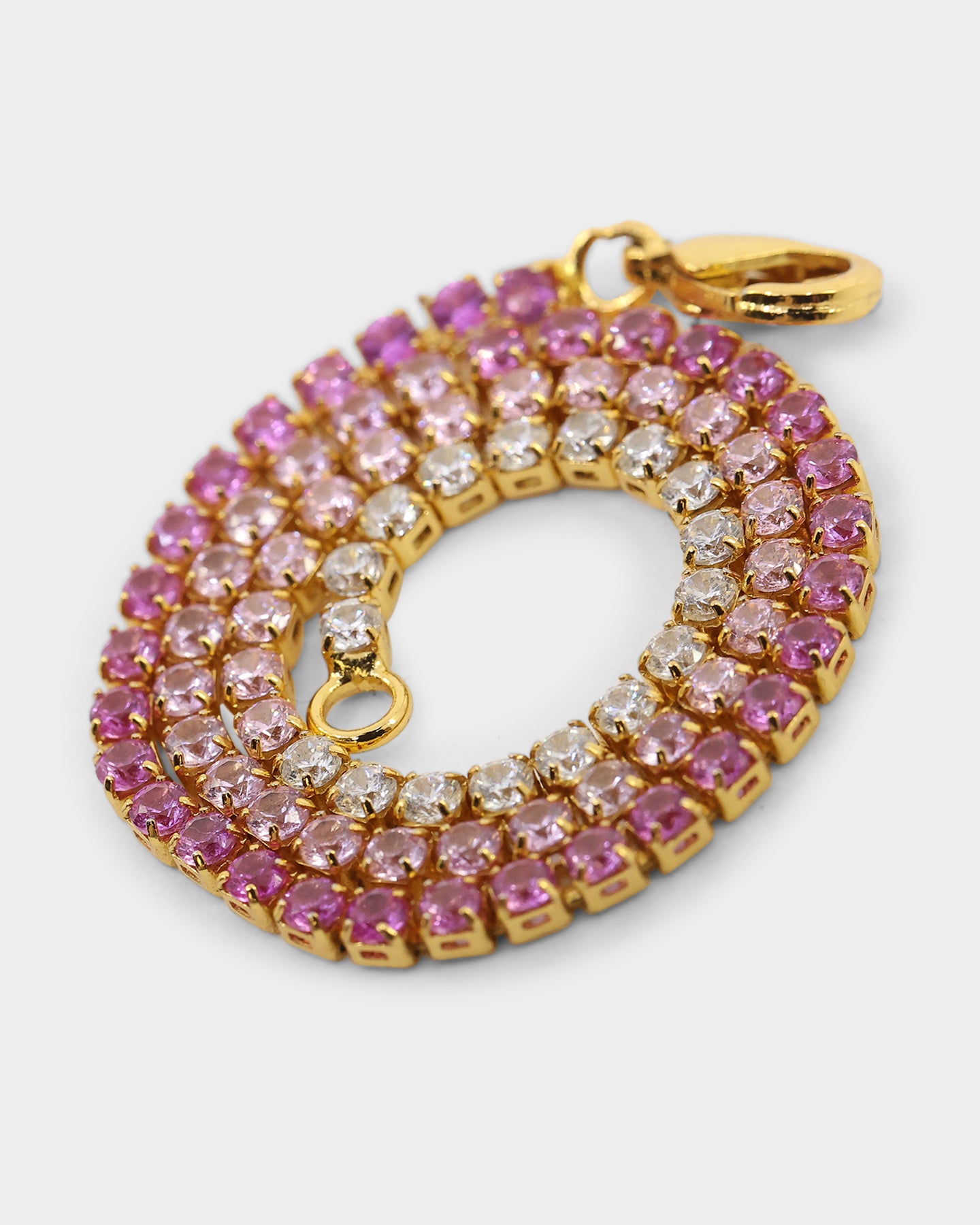 Saint Morta Micro Coloured Tennis Bracelet Gold/Pink、mySite、zt4zffjzw