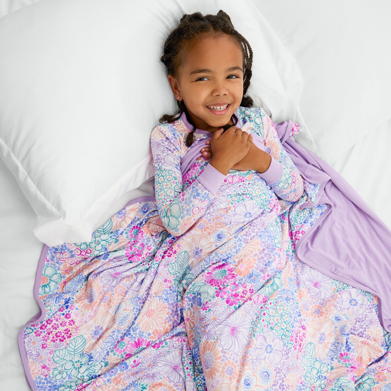 Doodle Blooms Large Cloud Blanket®、mySite、g9winljtr