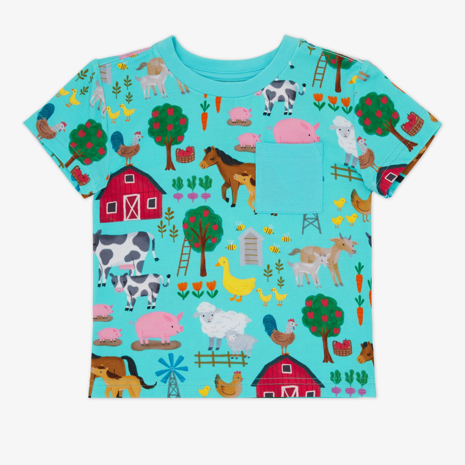 Blue Farm Fam Relaxed Pocket Tee、mySite、g9winljtr