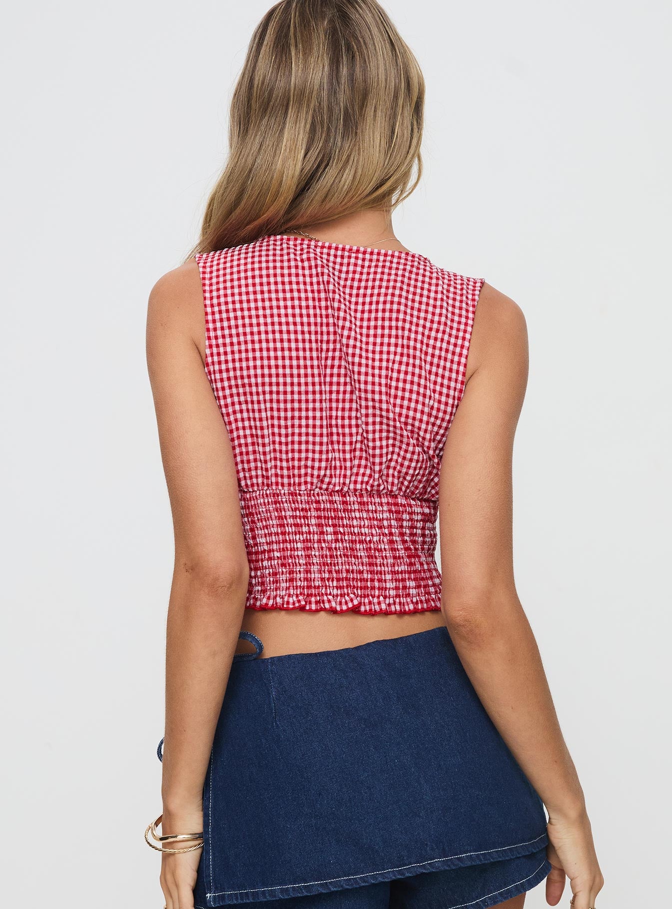 Mixing It Up Top Red / White、mySite、solidvoid