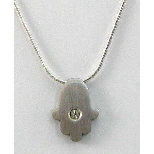 Michael Bromberg Delicate Hamsa Necklace With Crystal、mySite、topwebapps