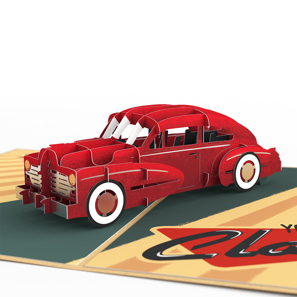 Classic Car 60th Birthday Pop-Up Card and Sentiment Set、mySite、solidvoid