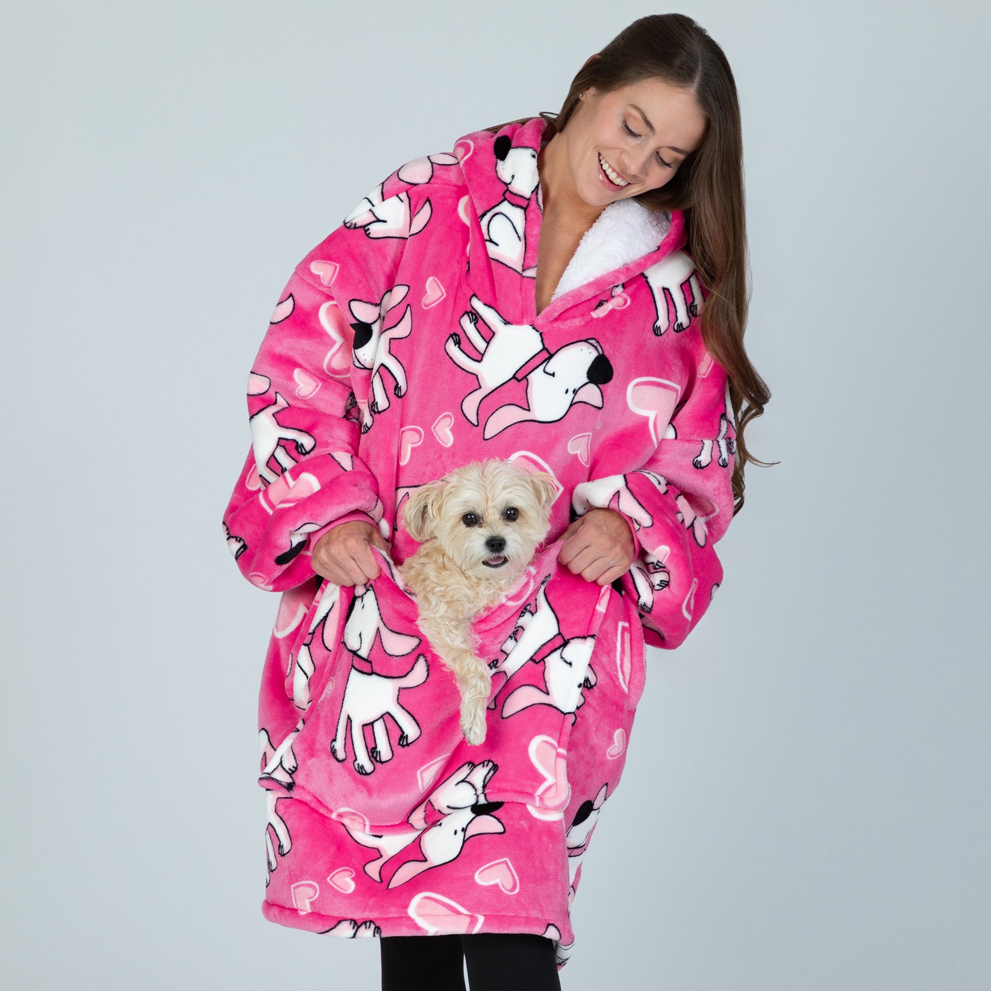 Wearable Pet Pocket Hoodie Blanket、mySite、camillekostekn